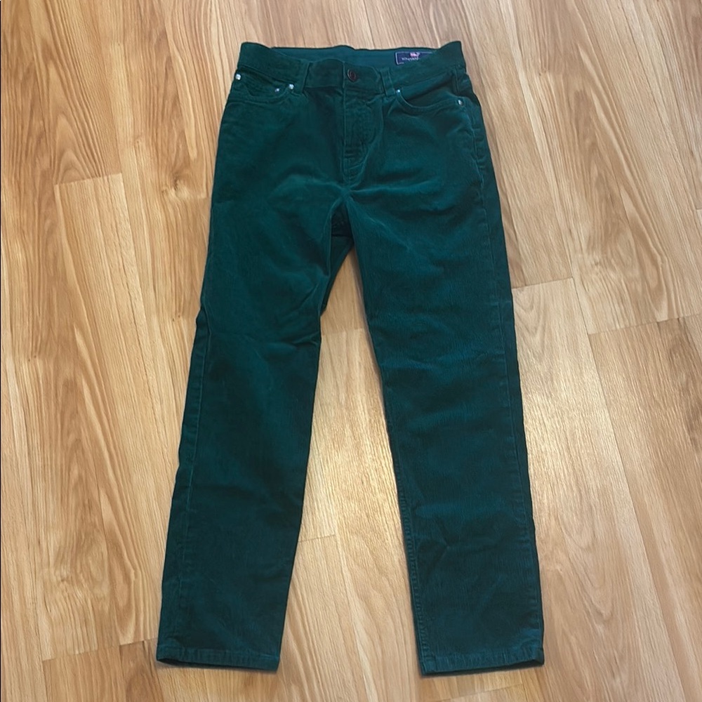 Boys Green Corduroy Pants